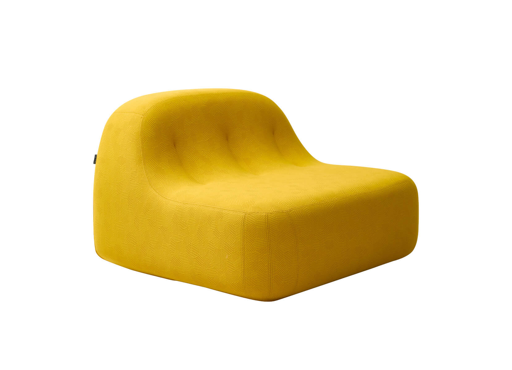 Softline Sand Sessel, moderner Loungesessel mit weichem Stoffbezug, komfortabel, skandinavisches Design, in Sandfarbe