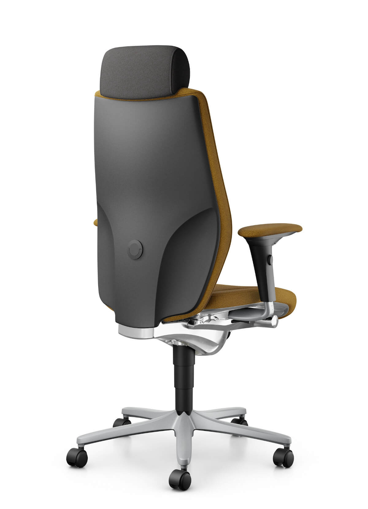 Giroflex 64-9778 Drehstuhl mit Kopfstütze, gepolsterten Armlehnen und ergonomischem Sitzkomfort für Büro und Homeoffice