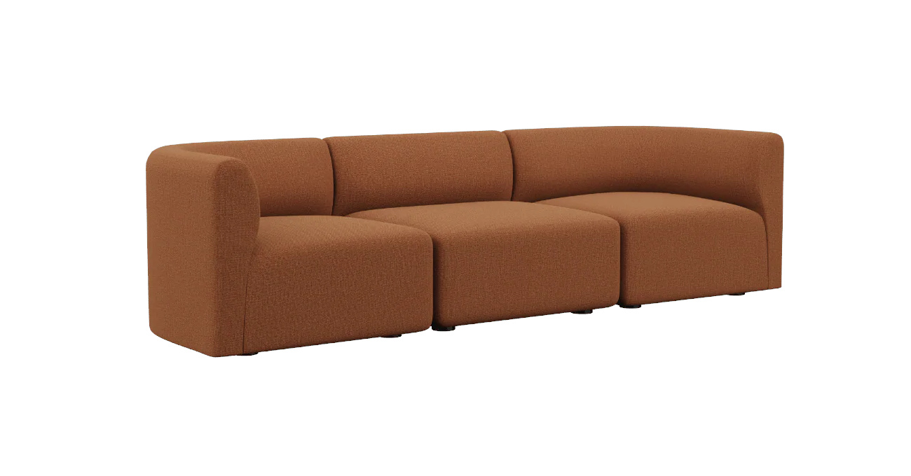 Fjord Sofa 3-Sitzer, cosmo terracotta