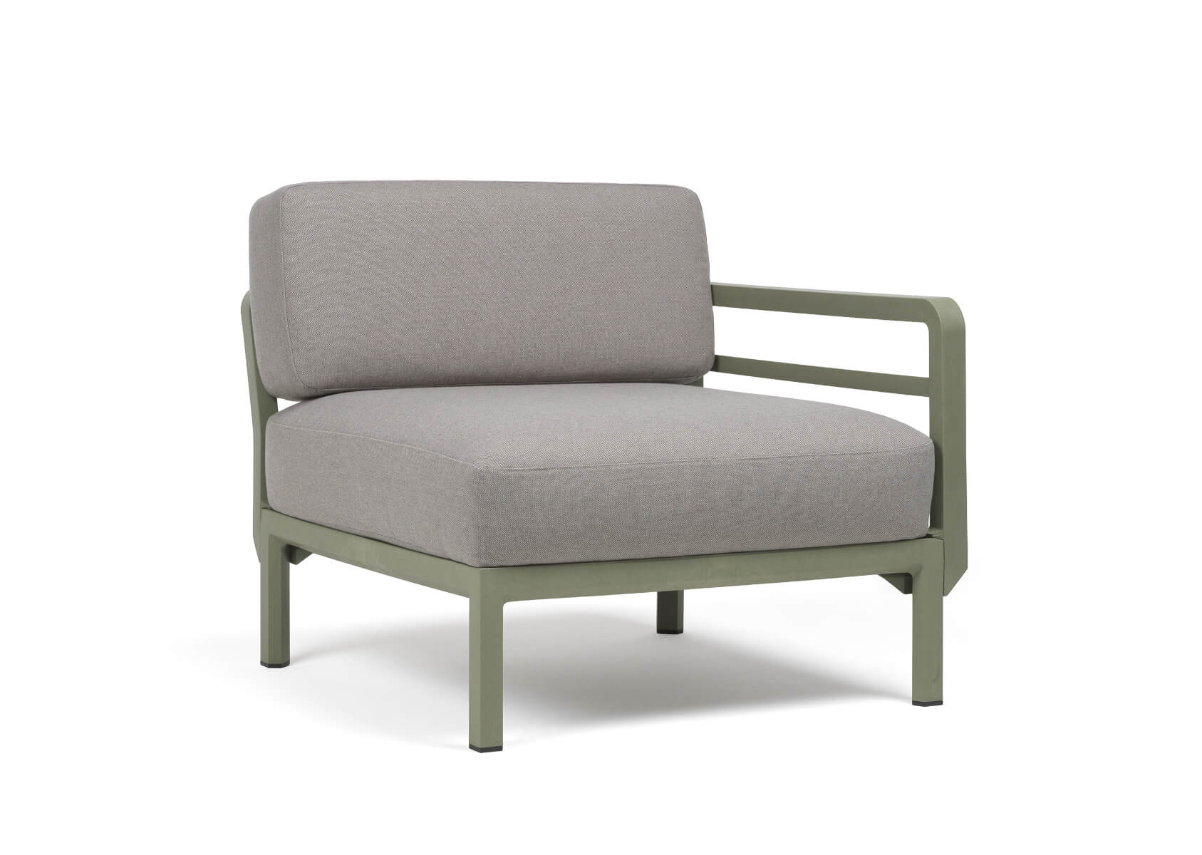 Nardi Maximo 5 Modulsofa Seitenelement, cactus/lava Sunbrella, wetterfest, langlebig, italienisches Design