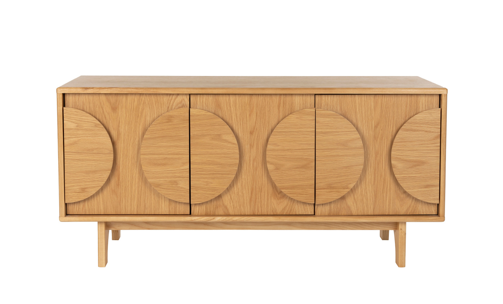 Groove Sideboard mit 3 Türen, eiche natur