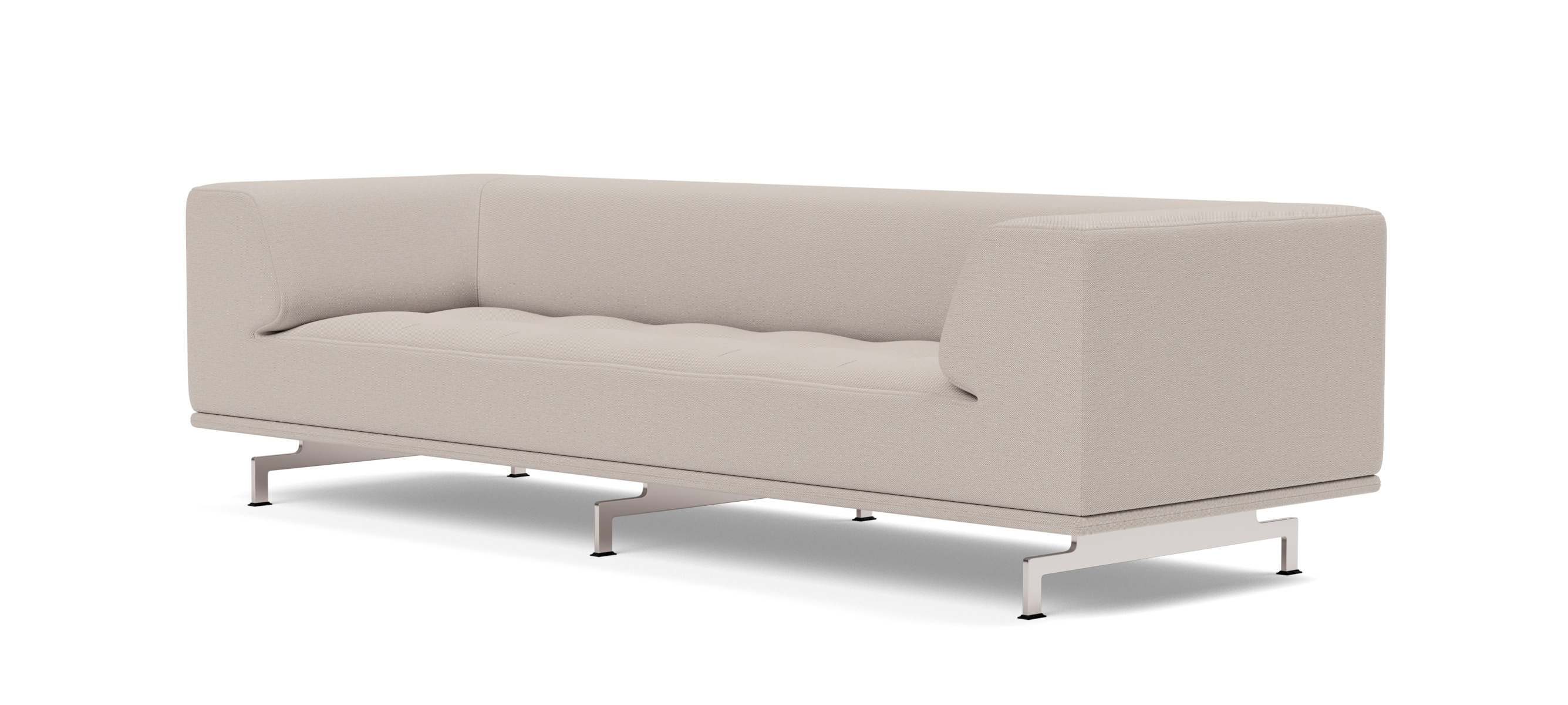 Delphi Sofa - Model 4511, brushed aluminium / steelcut trio 213