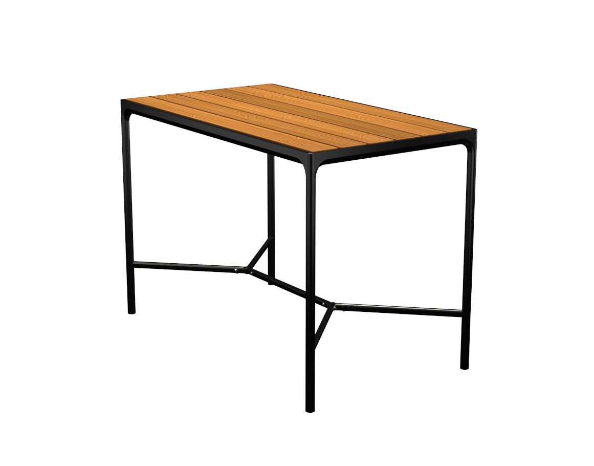 Four Stehtisch, 160 x 90 cm, schwarz