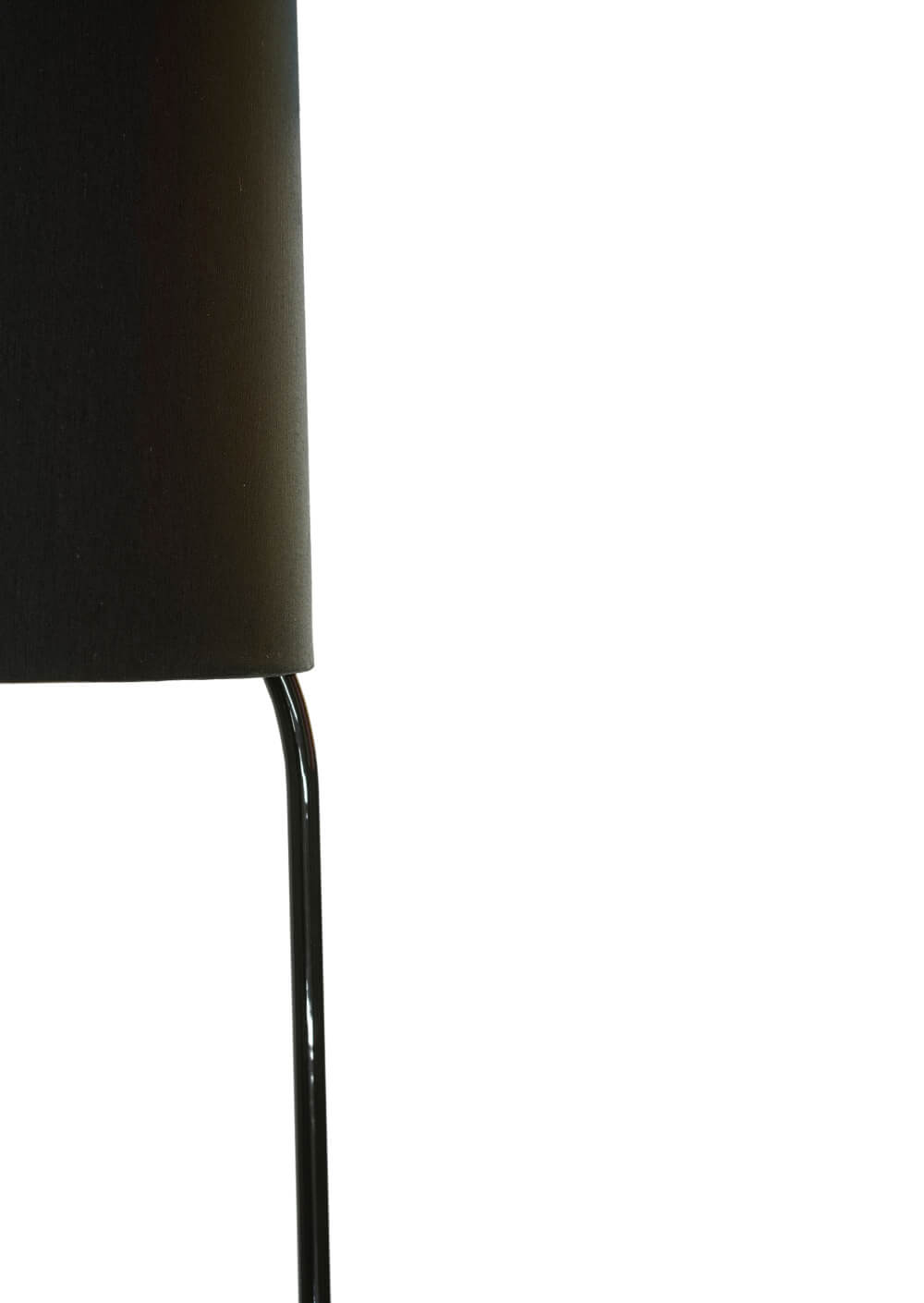 FRAUMAIER SlimSophie LED-Stehleuchte in Schwarz mit Stoffschirm, modernes Licht für Wohn- und Schlafzimmer