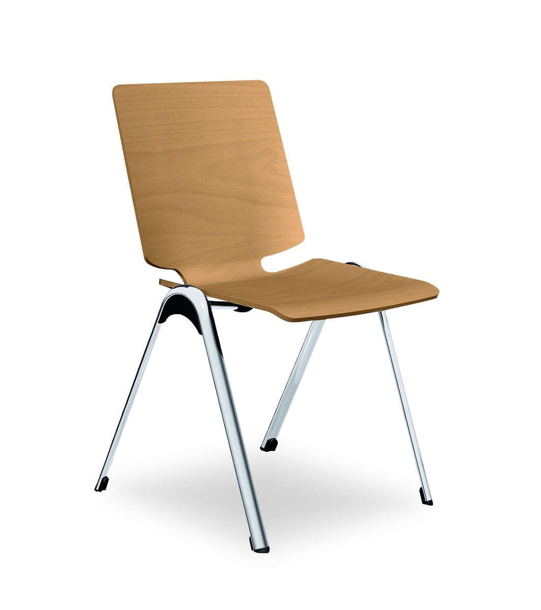 Interstuhl VLEGSis3 V100H Besucherstuhl mit Kufengestell, stapelbar, ergonomisch, modernes Design für Büro und Konferenz