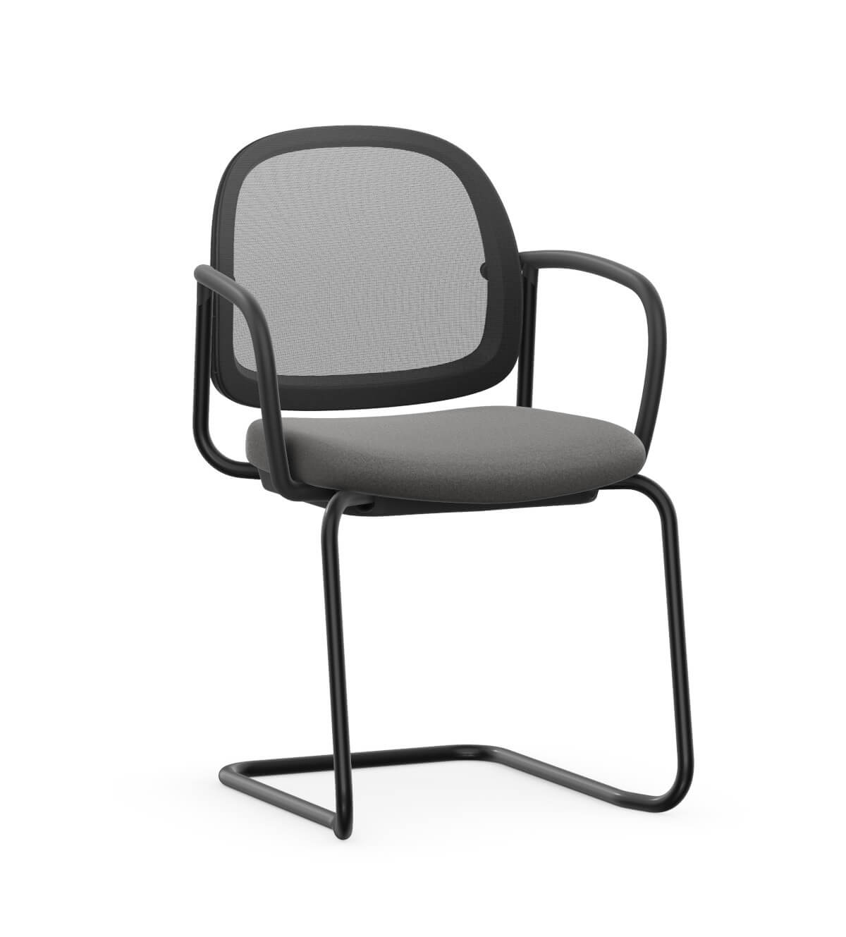 Moderner Interstuhl HEJis3 HJ524 Besucherstuhl mit gepolsterter Sitzfläche, ergonomisch, stapelbar, für Büro oder Konferenzraum