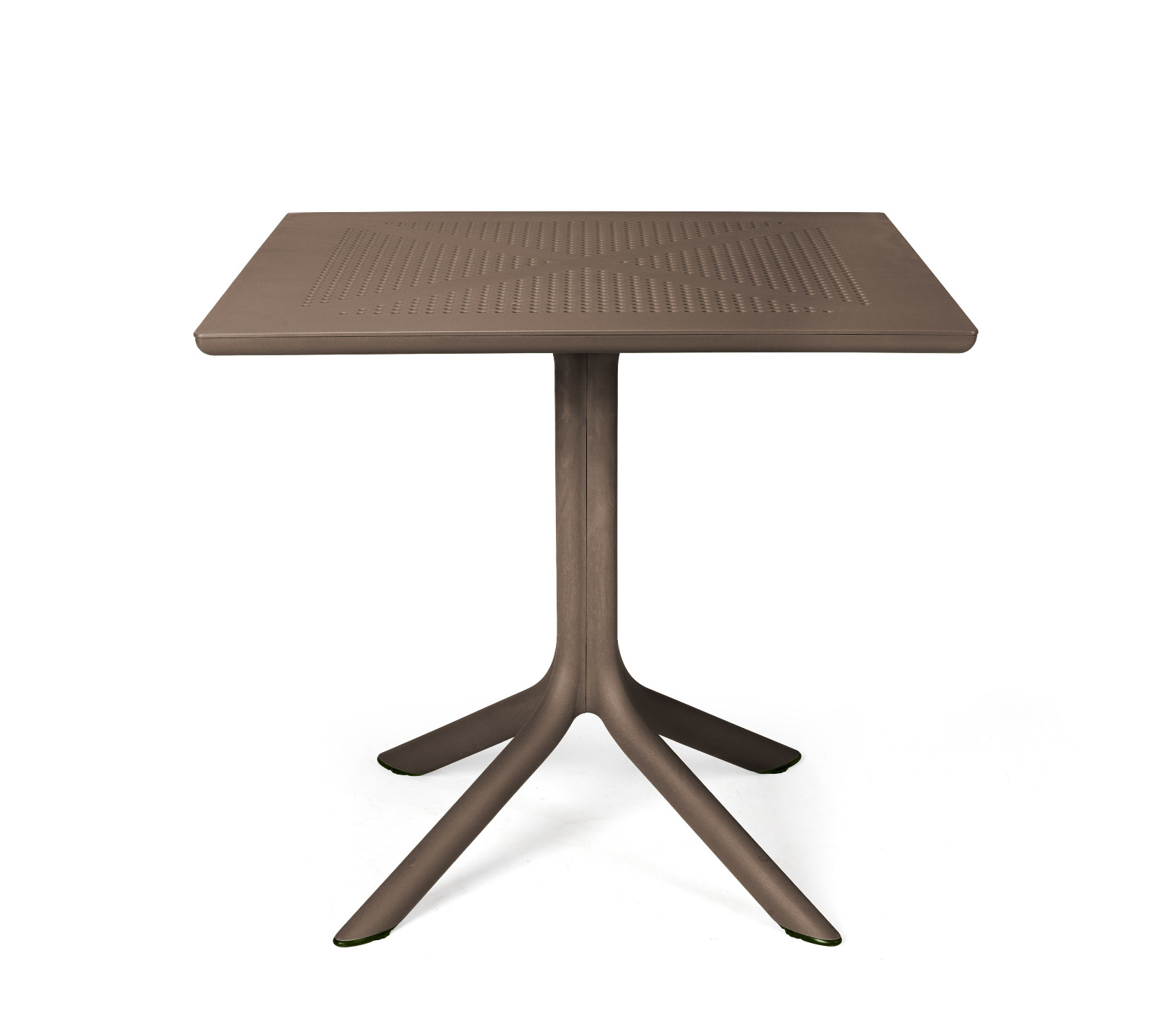 Nardi Clip 80 Gartentisch 80x80 cm – modernes Design, tabacco Nardi Clip 80 Gartentisch 80x80 cm, wetterfest, stapelbar, Polypropylen, modernes italienisches Design, tabacco