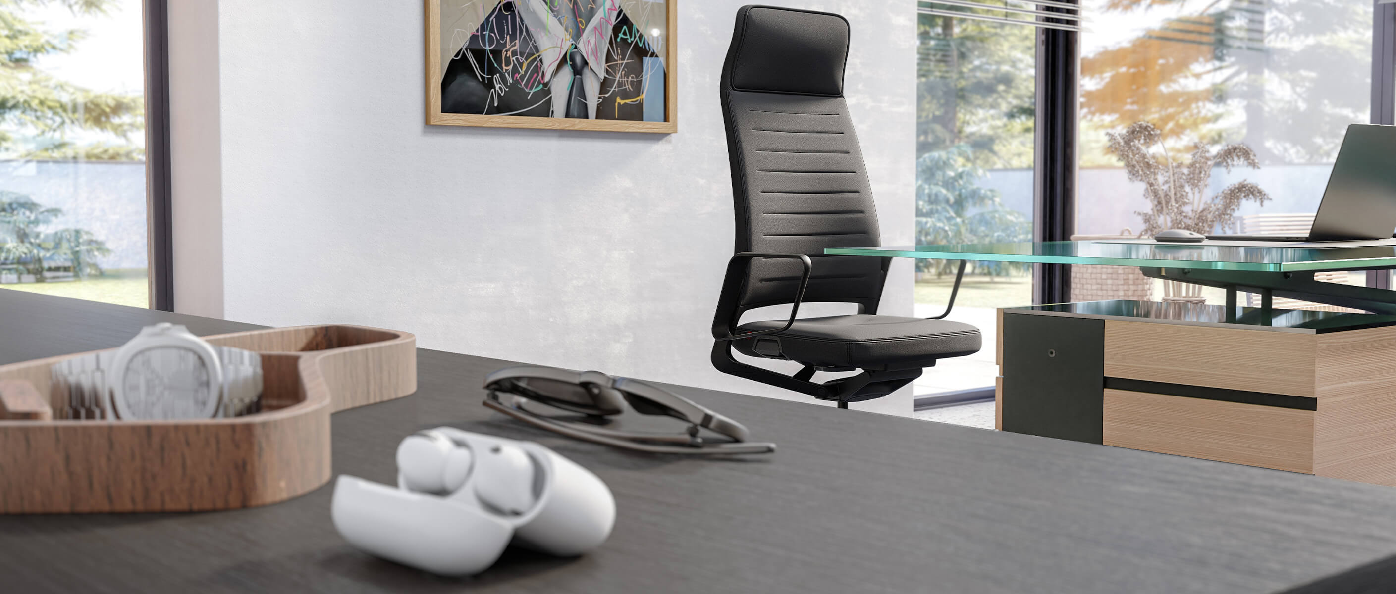 Interstuhl VINTAGEis5 32V4 Chefsessel mit Komfortpolsterung und hochwertiger Verarbeitung.