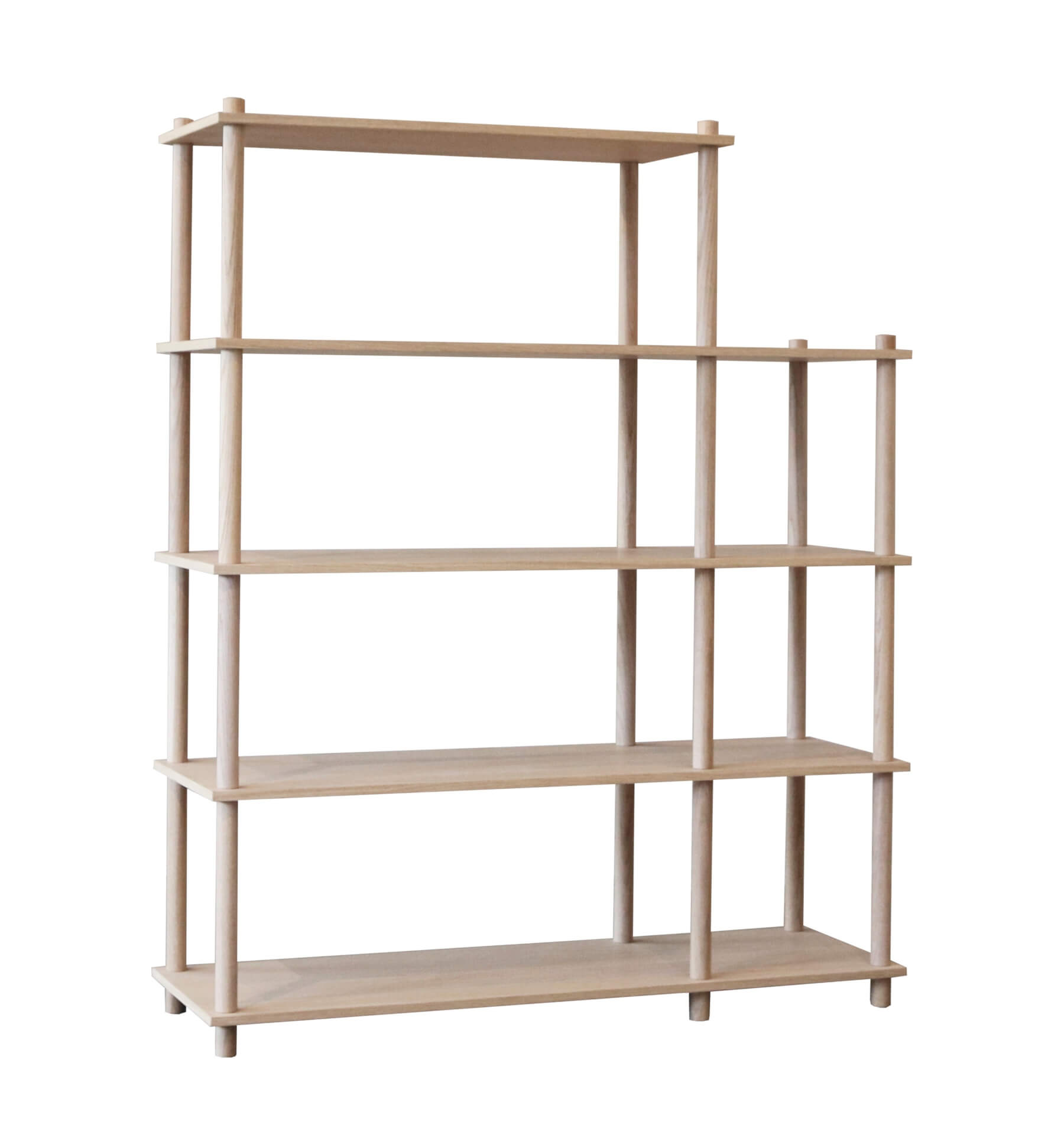 Elevate Regalsystem 4, eiche weiß pigmentiert