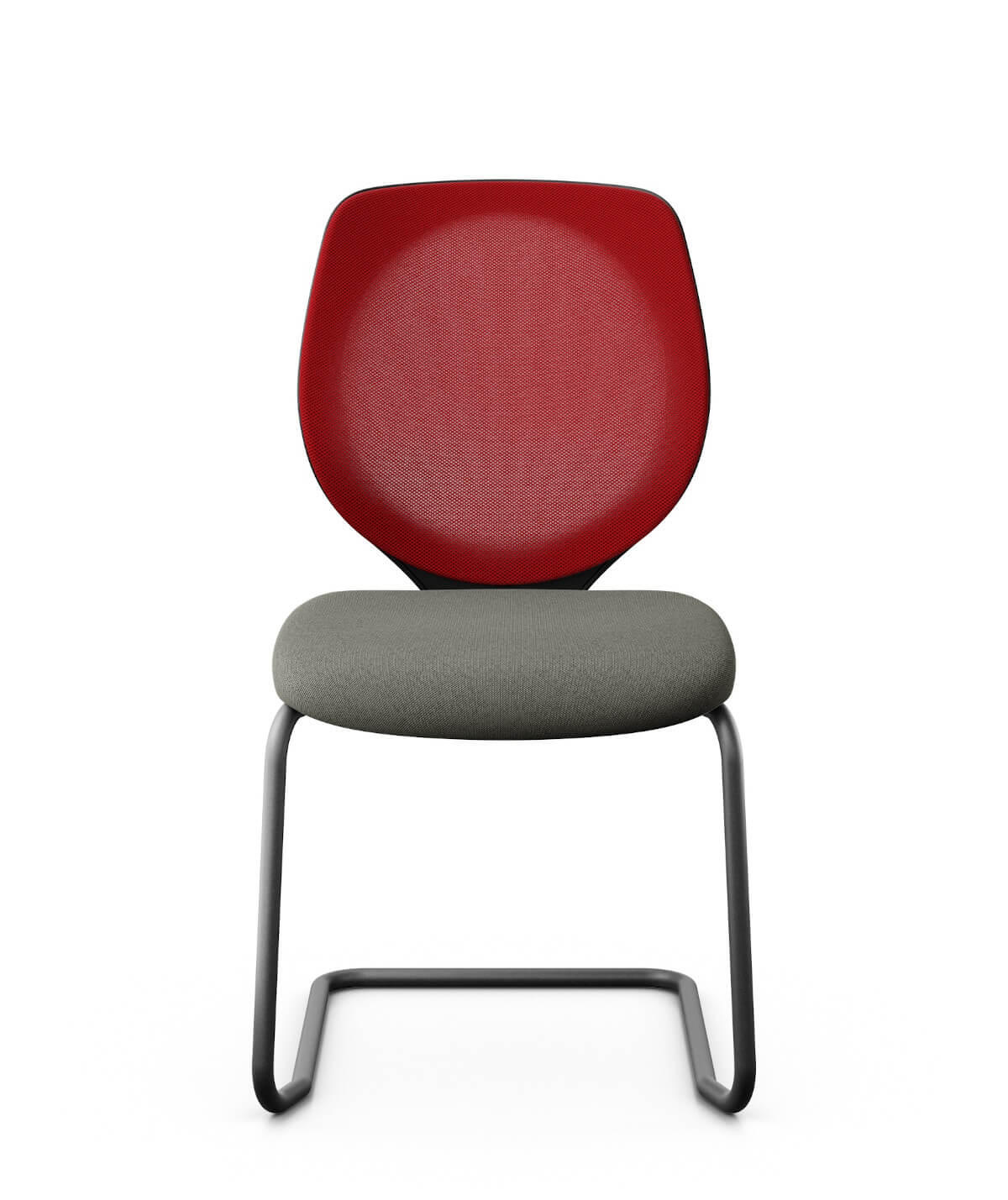 Ergonomischer Giroflex 353-3003 Besucherstuhl, Netzrücken, stabiles Freischwinger-Gestell