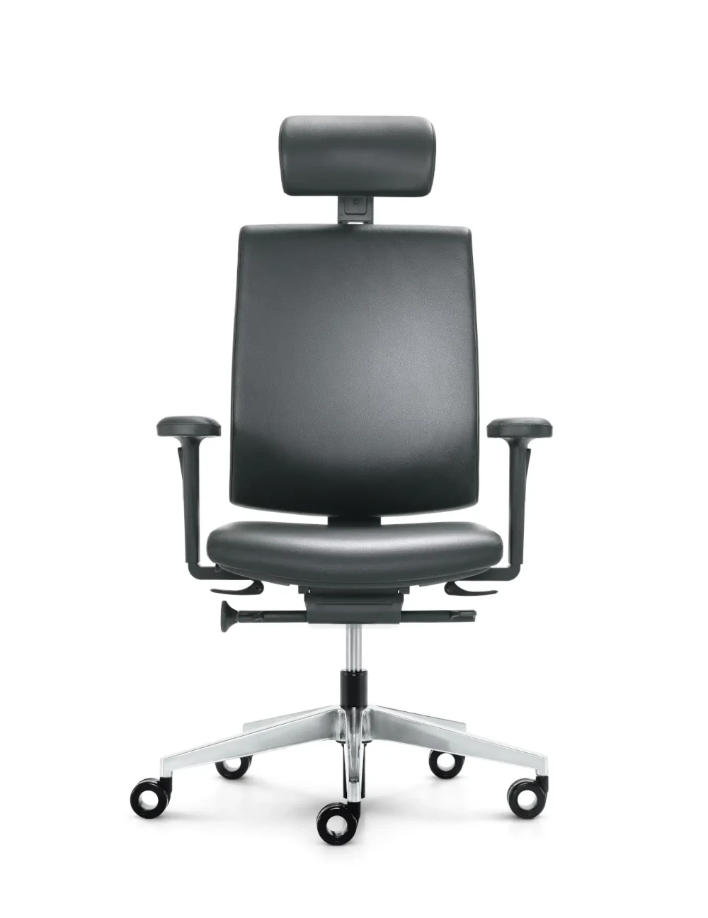 Girsberger Kyra Bürostuhl mit Kopfstütze für komfortables und ergonomisches Sitzen am Arbeitsplatz.