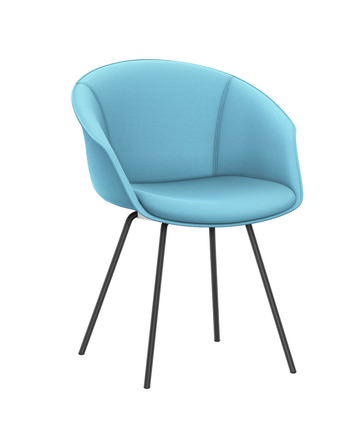 Moderner Interstuhl SHUFFLEis1 SU374 Clubsessel mit Komfortpolsterung, stilvoll für Wartebereich, Lounge oder Büro