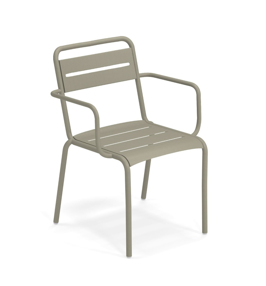 Star Armlehnstuhl, graugrün