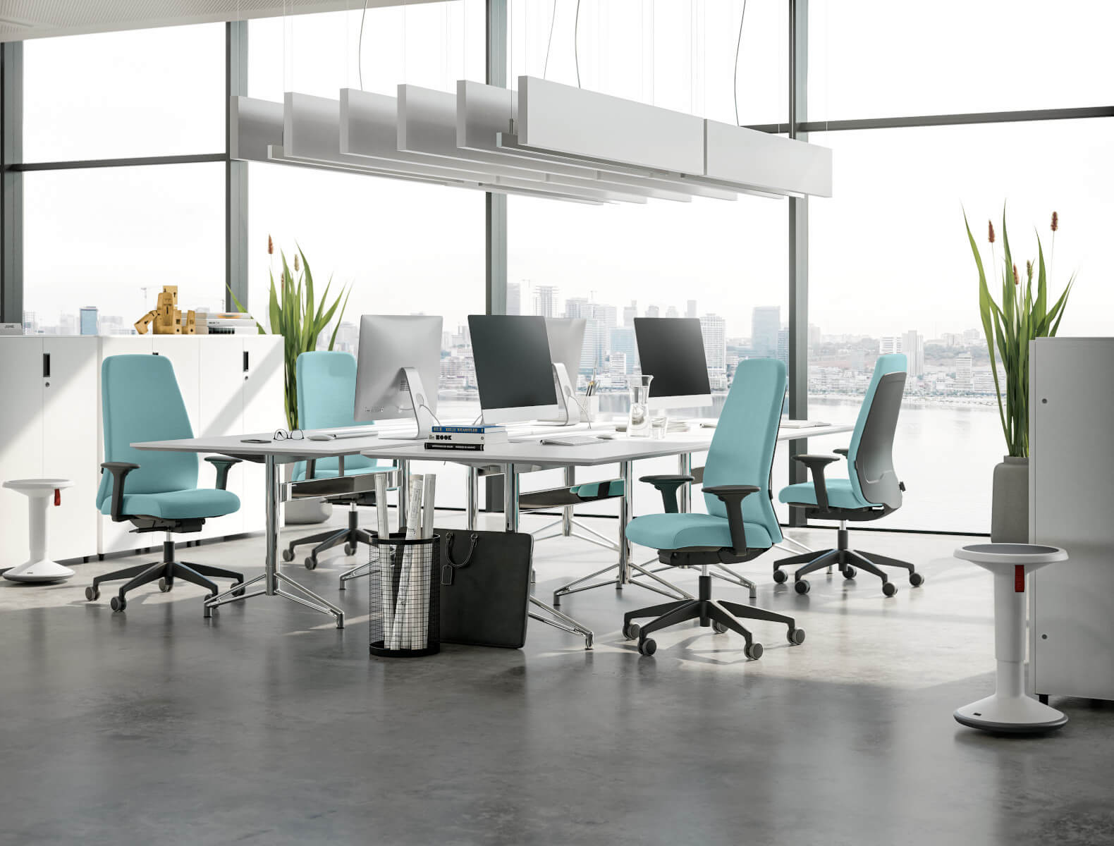 Interstuhl EVERYis1 EV112 Drehstuhl für ergonomisches Sitzen, flexibel einstellbar, modernes Design für Büroarbeitsplätze