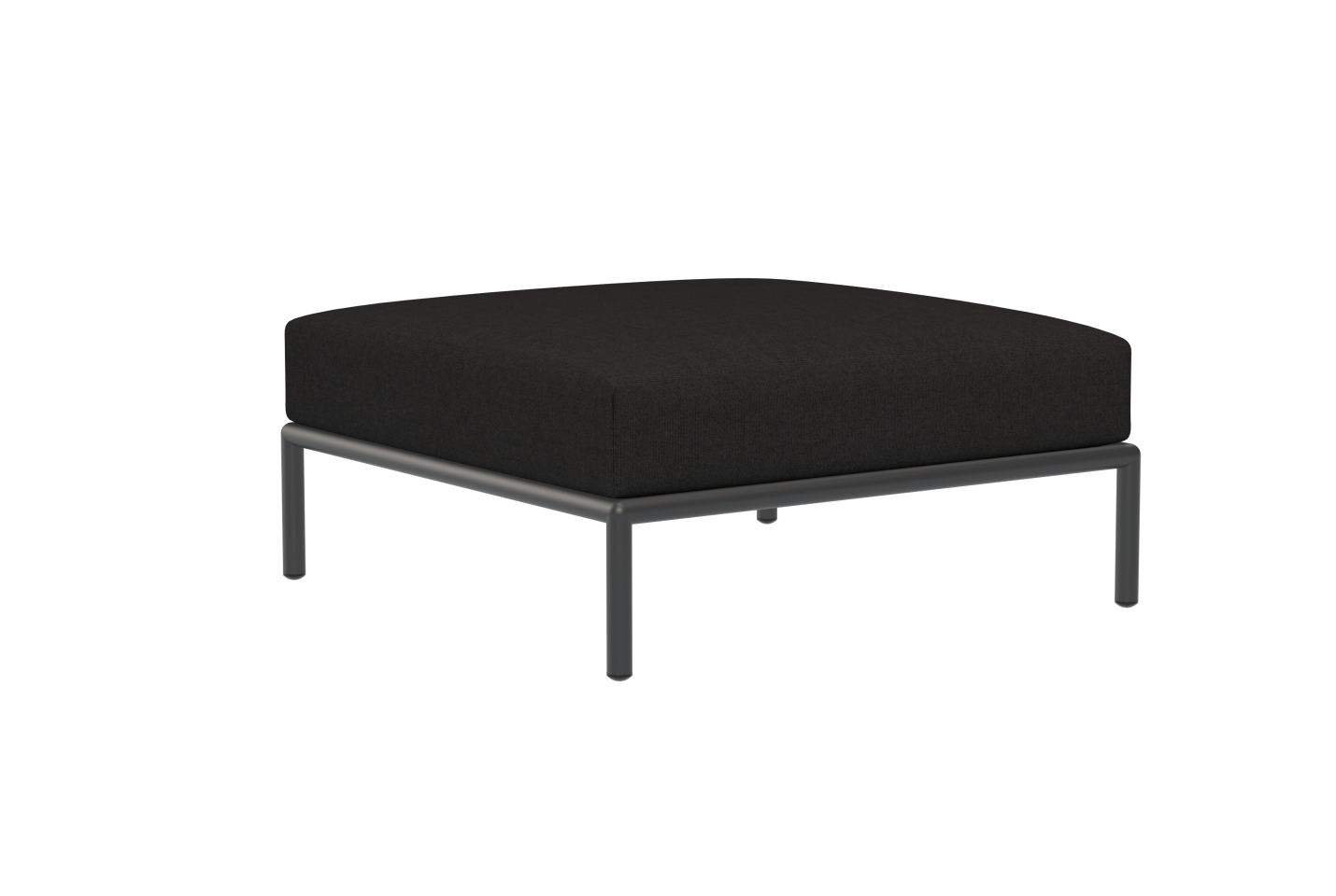 Level 2 Ottoman, dark grey / char