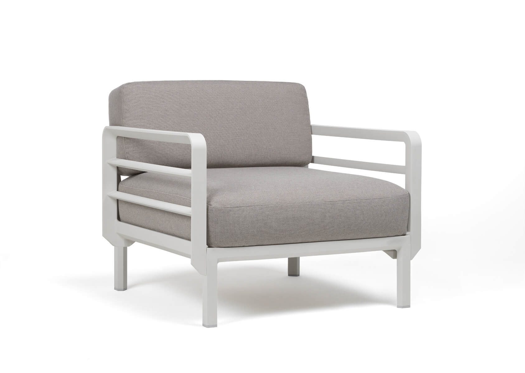 Nardi Maximo Poltrona Sessel gesso/lava, Outdoor-Stuhl, wetterfest, langlebig, italienisches Design