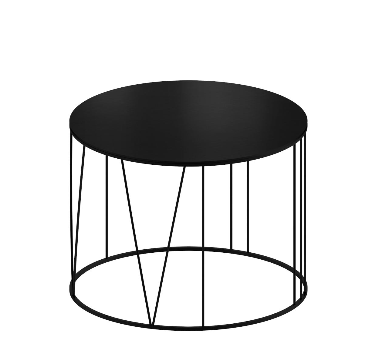 Roma Couchtisch, Ø 70 x H 49 cm, kupferschwarz