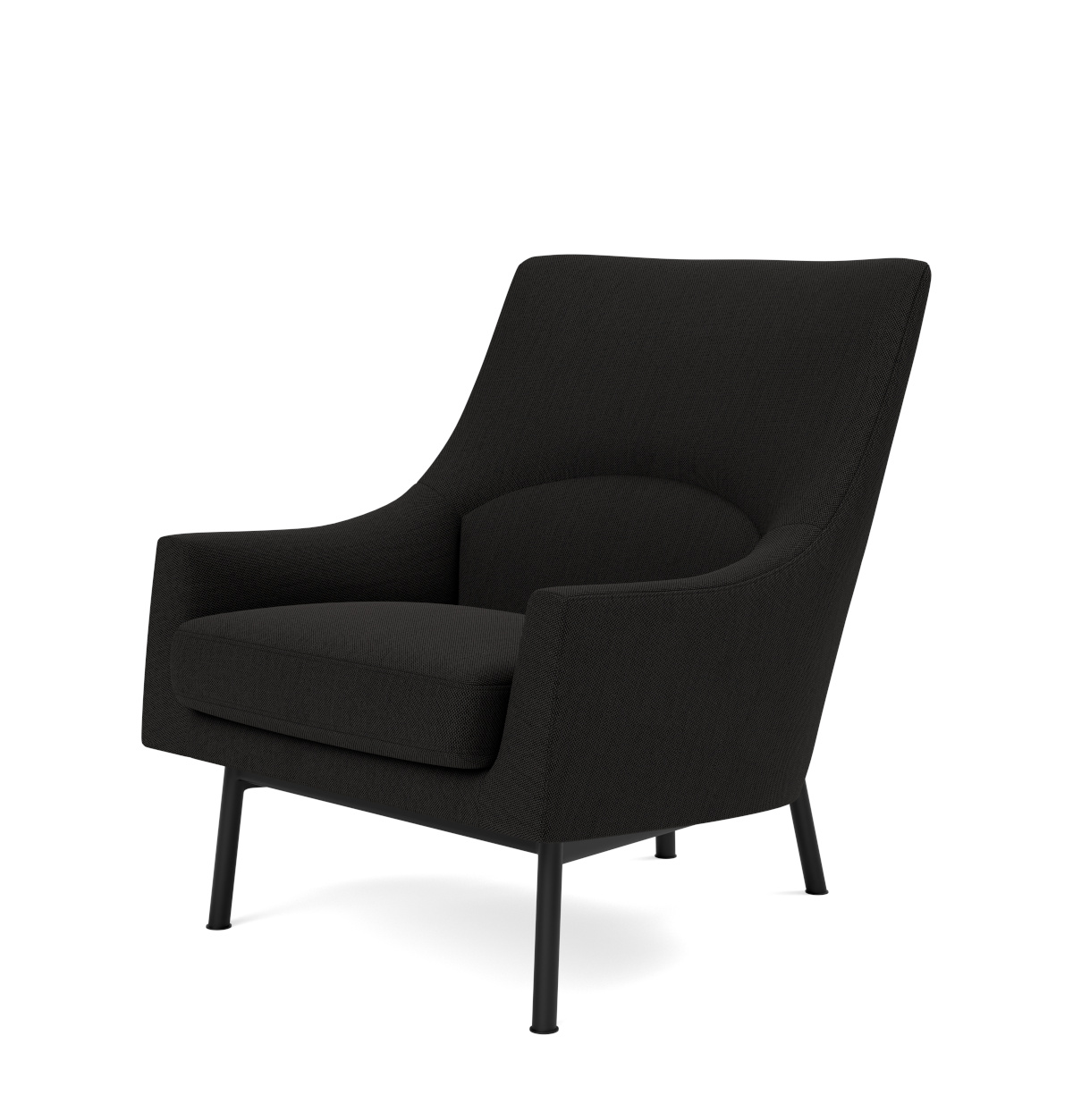A-Chair Metal Base, schwarz / re-wool 198