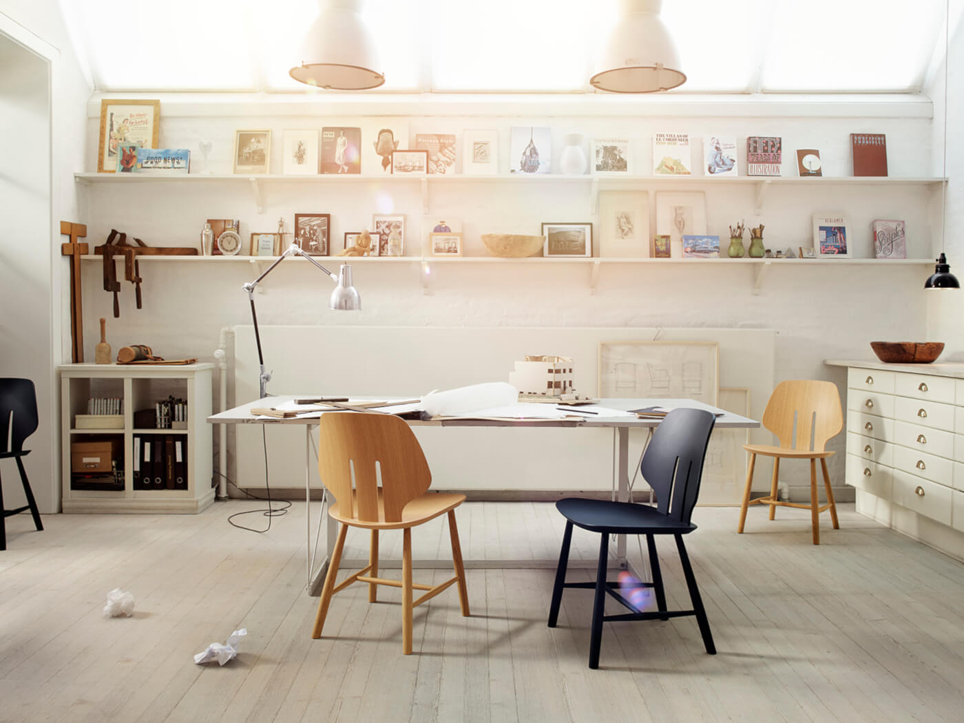 FDB Møbler J67 Stuhl aus Eiche natur im Esszimmer, funktional, elegant und langlebig – skandinavisches Design