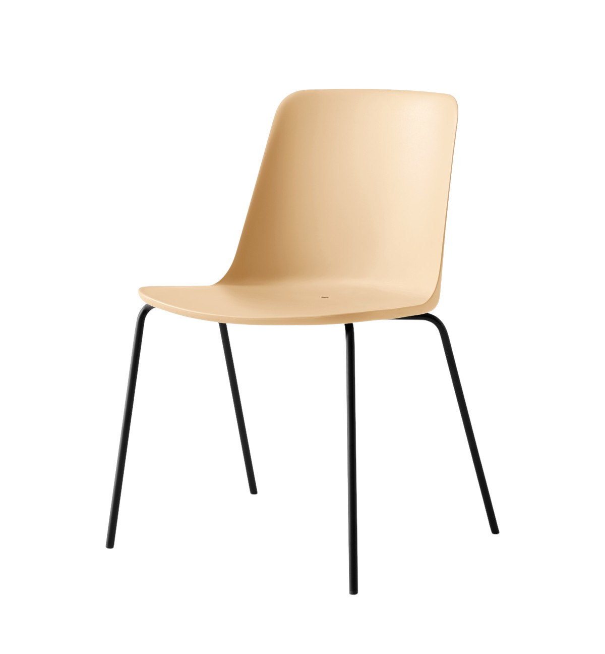 &Tradition Rely HW138 Gartenstuhl wetterfest, UV-geschützt, aus recyceltem Polypropylen und Stahl