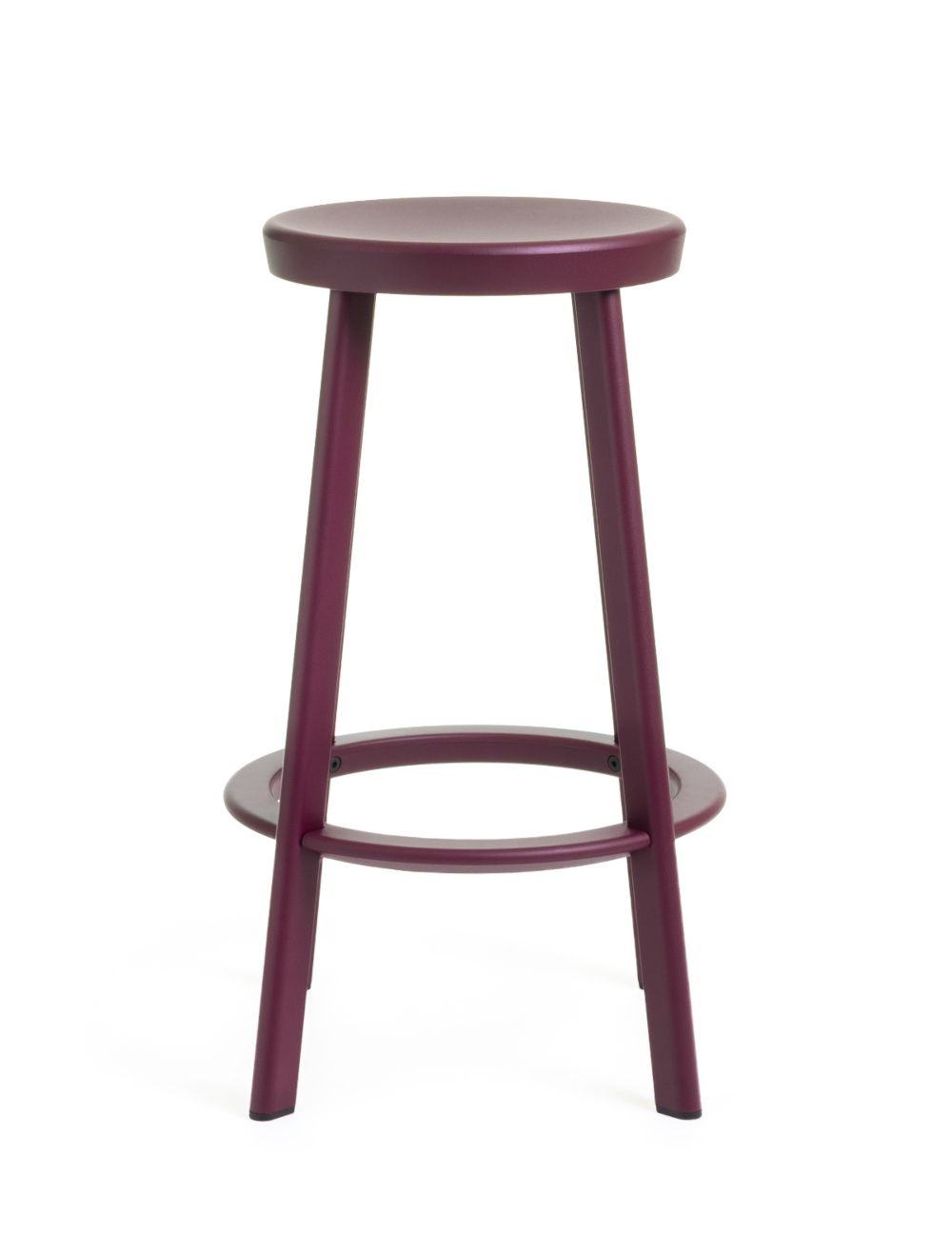 Magis Déjà-vu Barhocker 66 cm, rot/purple, stabiler Designhocker aus Italien, modern und langlebig