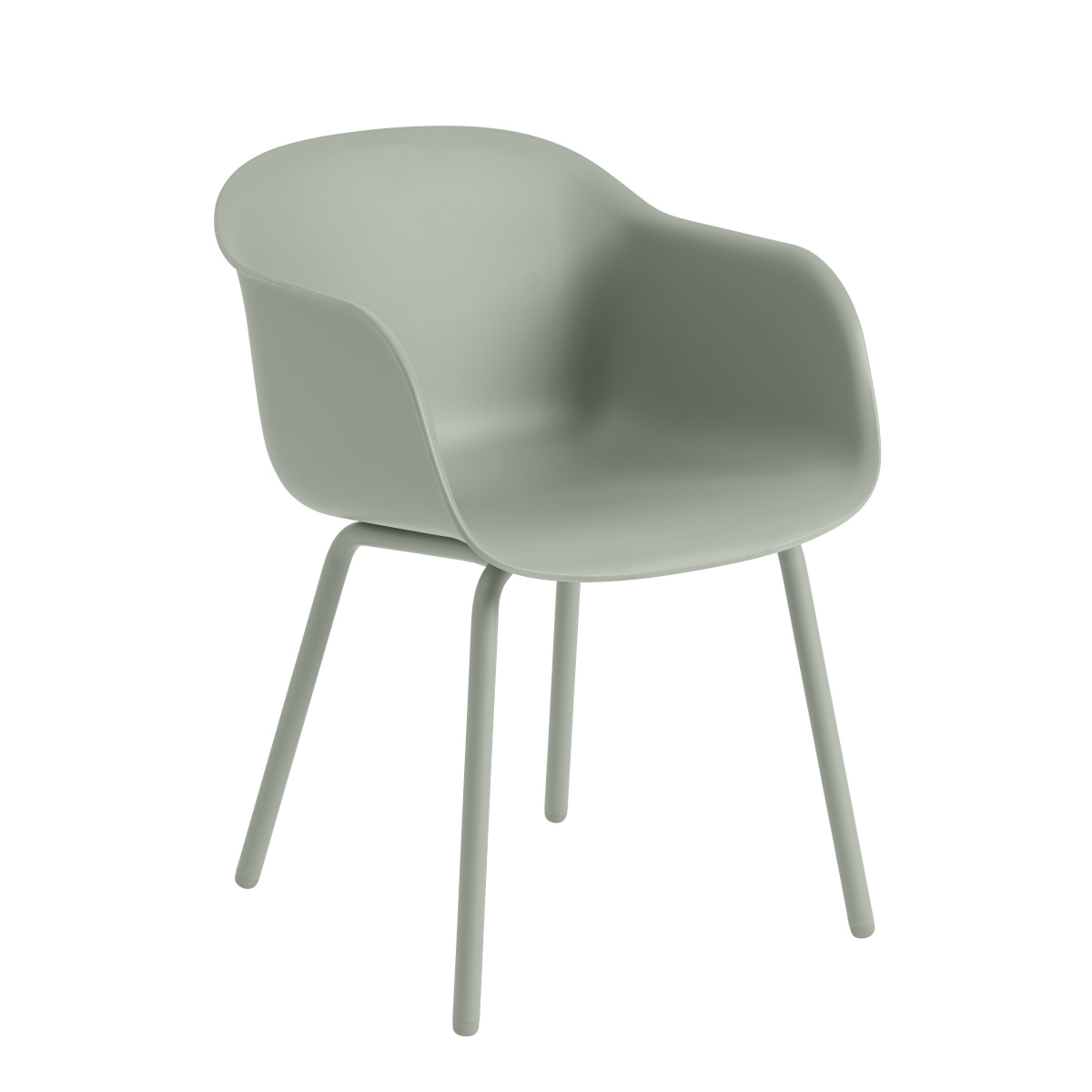 Fiber Outdoor Armlehnstuhl, dusty green