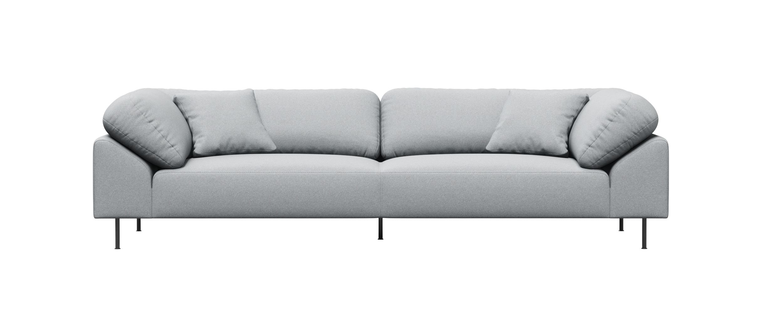 Collar Sofa 3-Sitzer, light grey