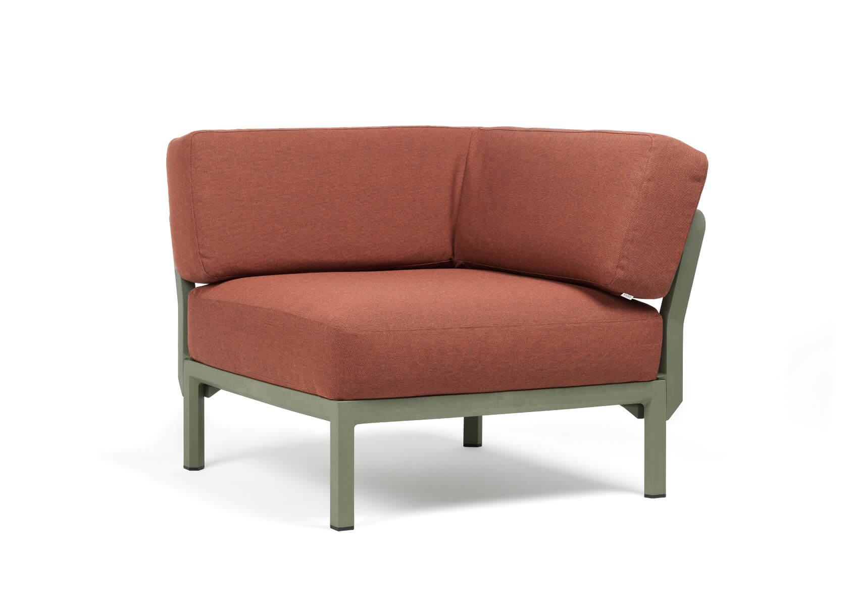Nardi Maximo 5 Modulsofa Eckelement, Outdoor-Sofa, wetterfest, langlebig, italienisches Design, cactus/cannella