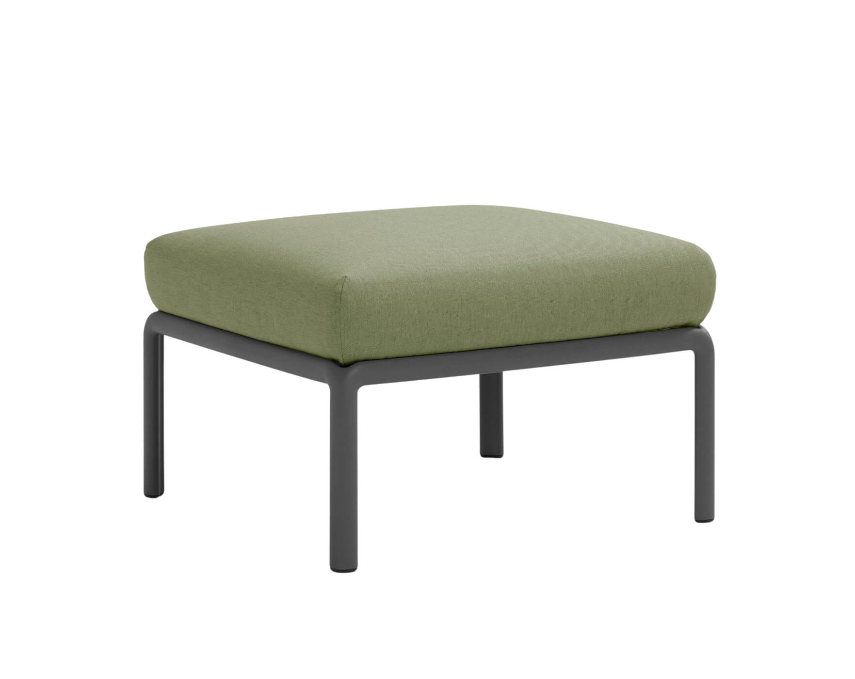 Nardi Komodo Pouf anthrazit, wetterfest, Outdoor-Polster aus Sunbrella, modernes italienisches Design, langlebig