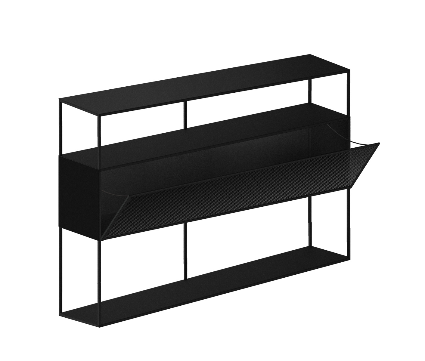 Tristano Sideboard, 150 x H 103 cm, kupferschwarz