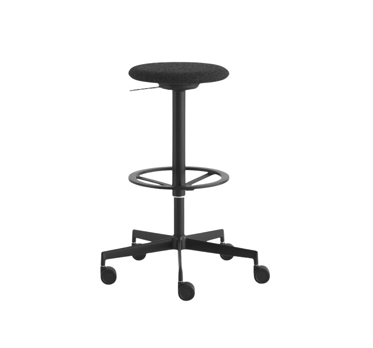 Lab Hocker, höhe 65 cm, dreh- und höhenverstellbar