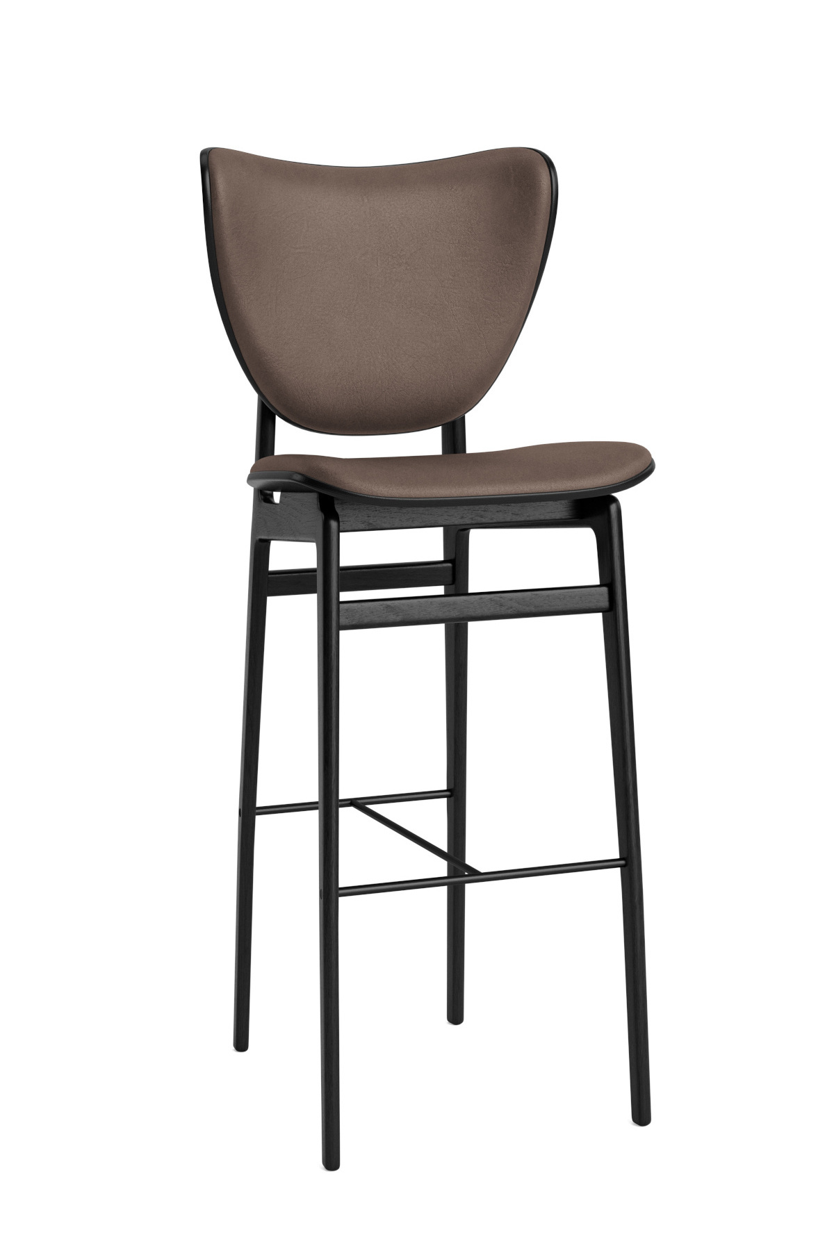 Elephant Barhocker, höhe 75 cm, eiche schwarz / dunes dark brown 21001