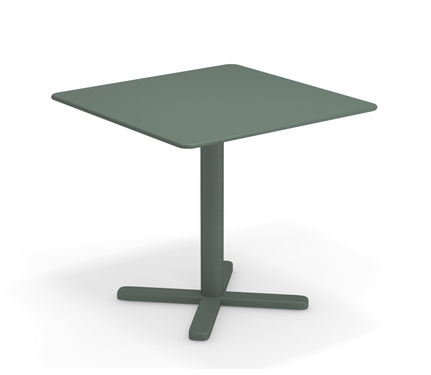 Darwin Tisch, 80 x 80 cm, graugrün