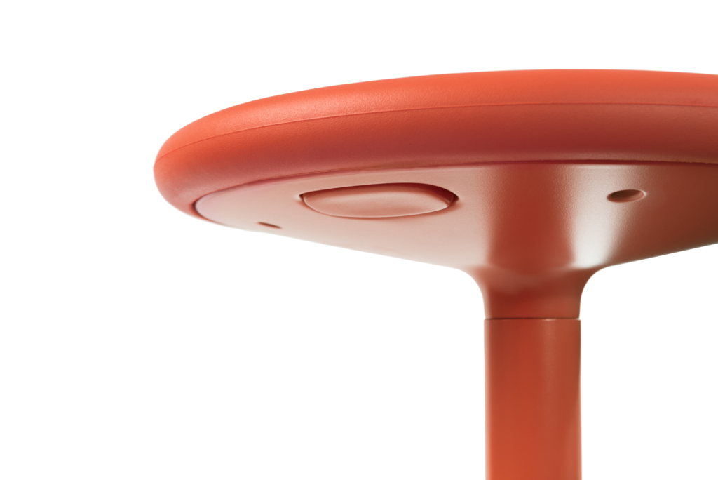 Magis Tibu Barhocker coral red, italienischer Design-Barhocker, höhenverstellbar, leicht, langlebig, modern