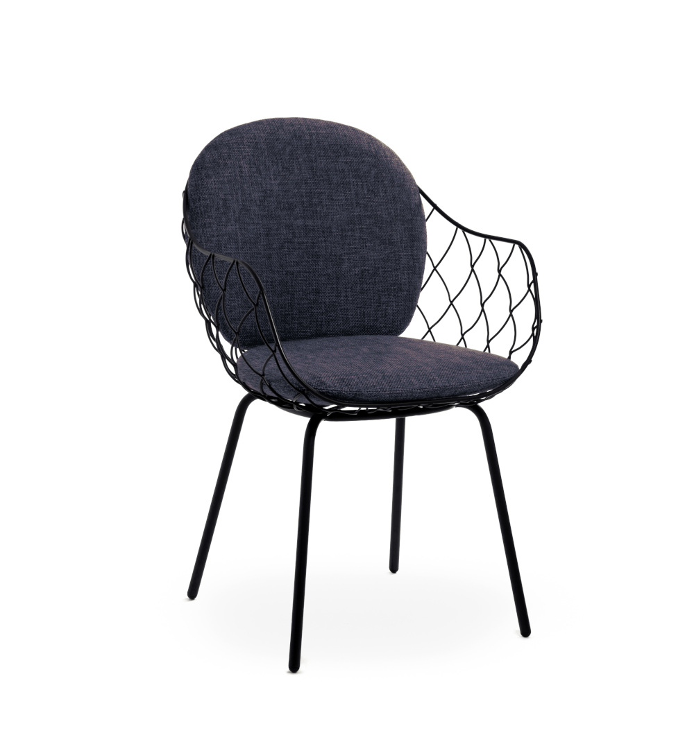 Magis Piña Outdoor Stuhl marrone/braunblau, wetterfest, leichter Design-Stuhl, modernes italienisches Design