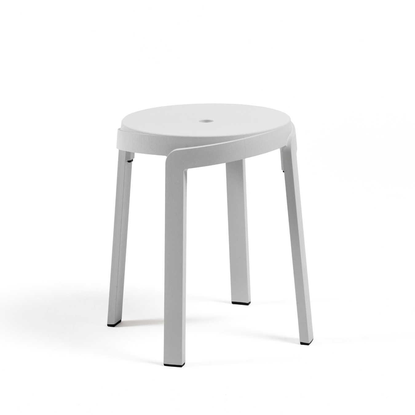 Nardi Stack Hocker gesso, italienischer Outdoor-Hocker, stapelbar, leicht, wetterfest, modernes Design