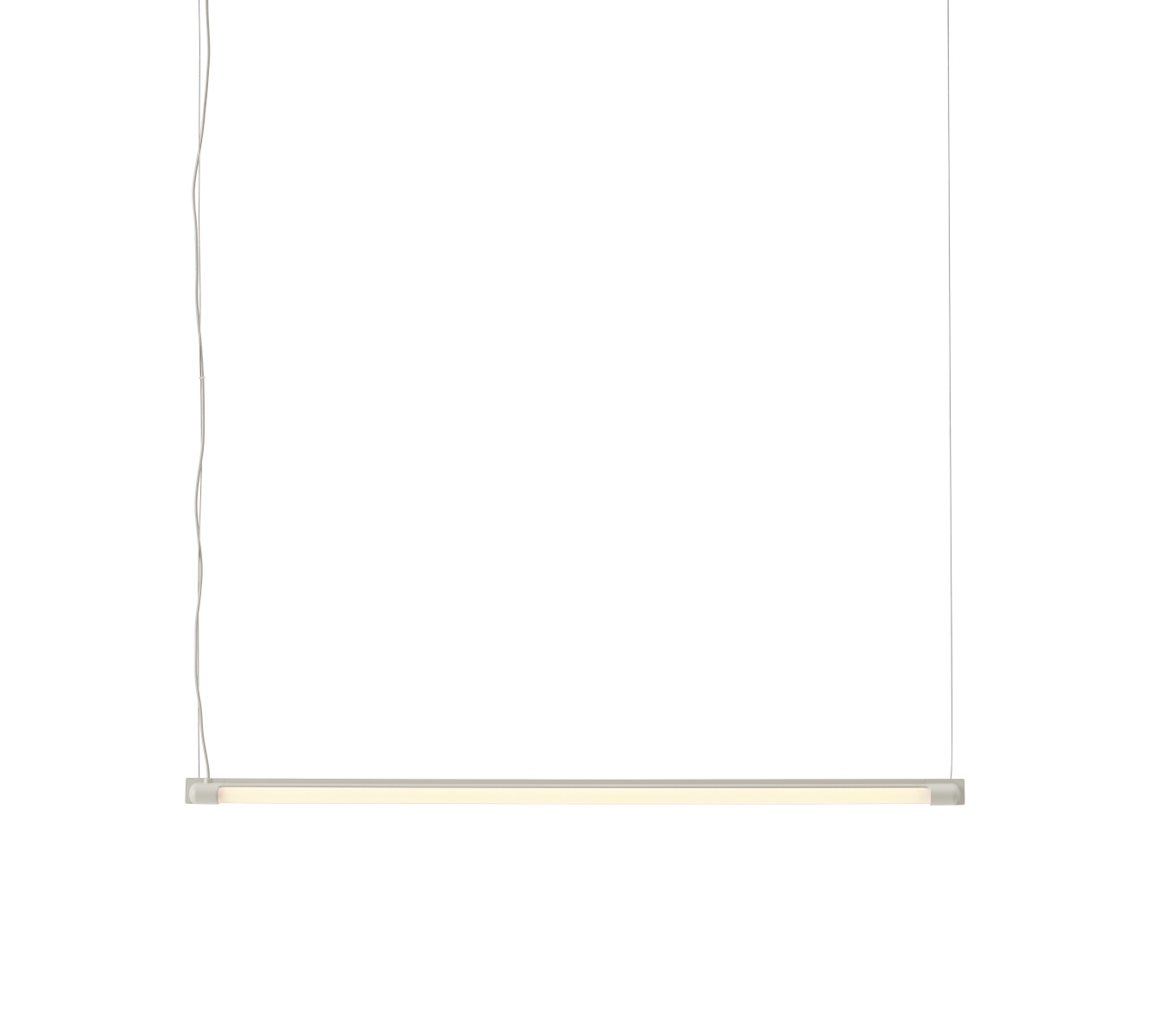 Fine Suspension LED Pendelleuchte, 90 cm, grau