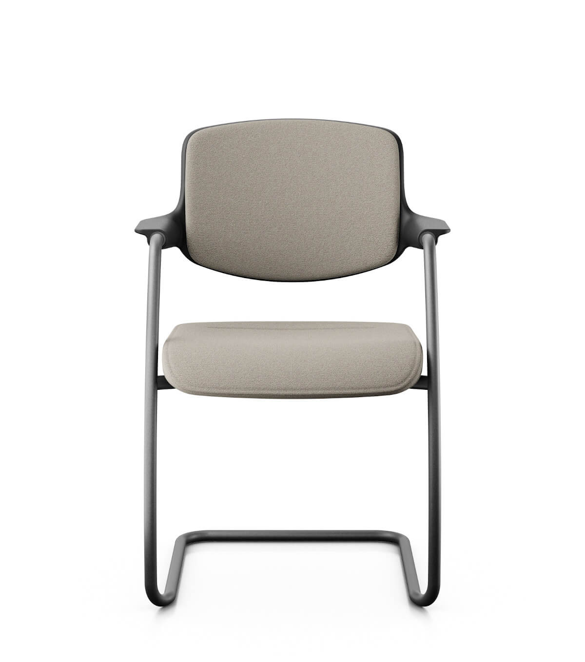 Giroflex 161-6203 Freischwinger Besucherstuhl mit ergonomischem Polsterrücken für Büro