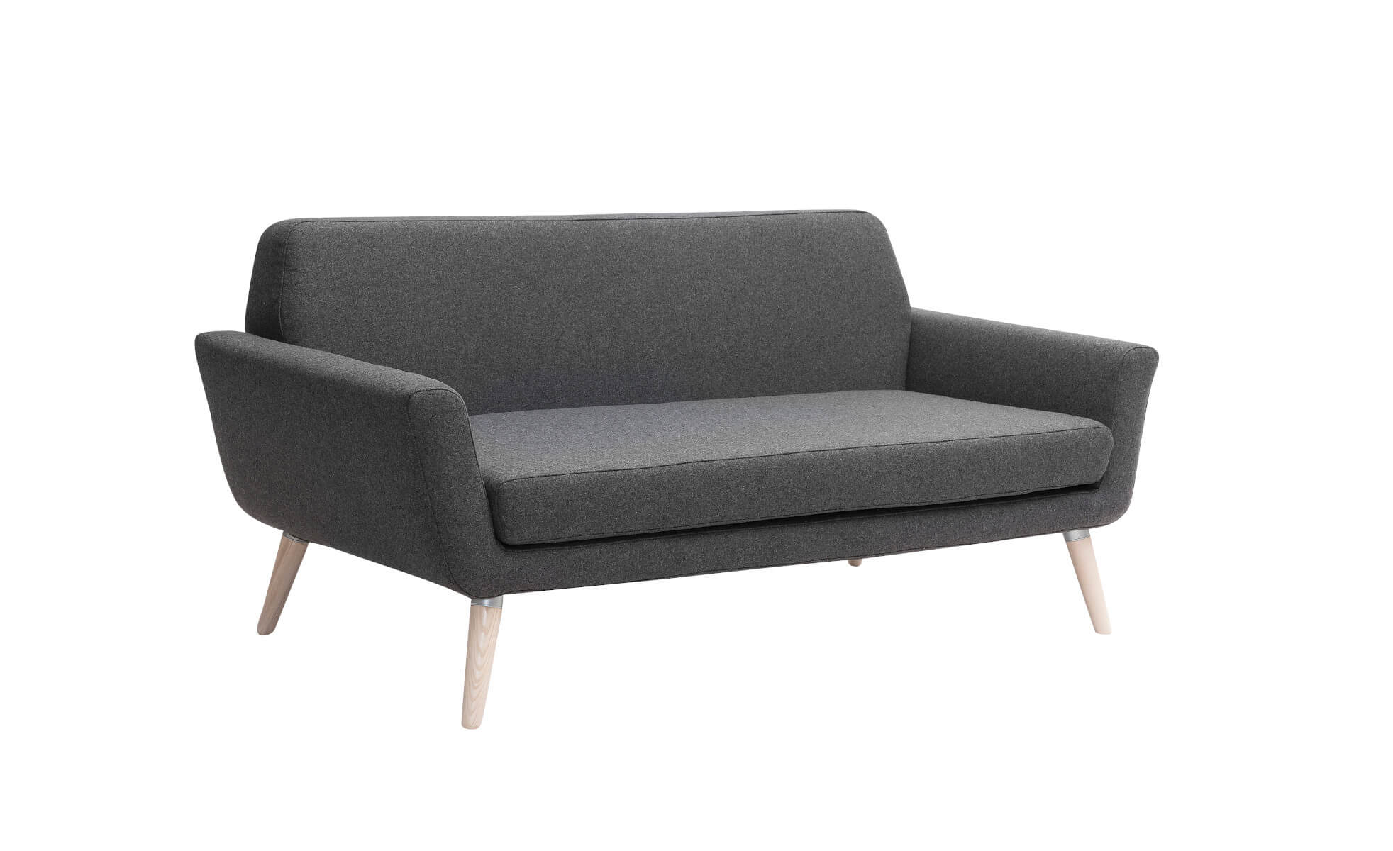 Modernes Softline Scope Sofa 2-Sitzer mit minimalistischer Formensprache und zeitlosem Look