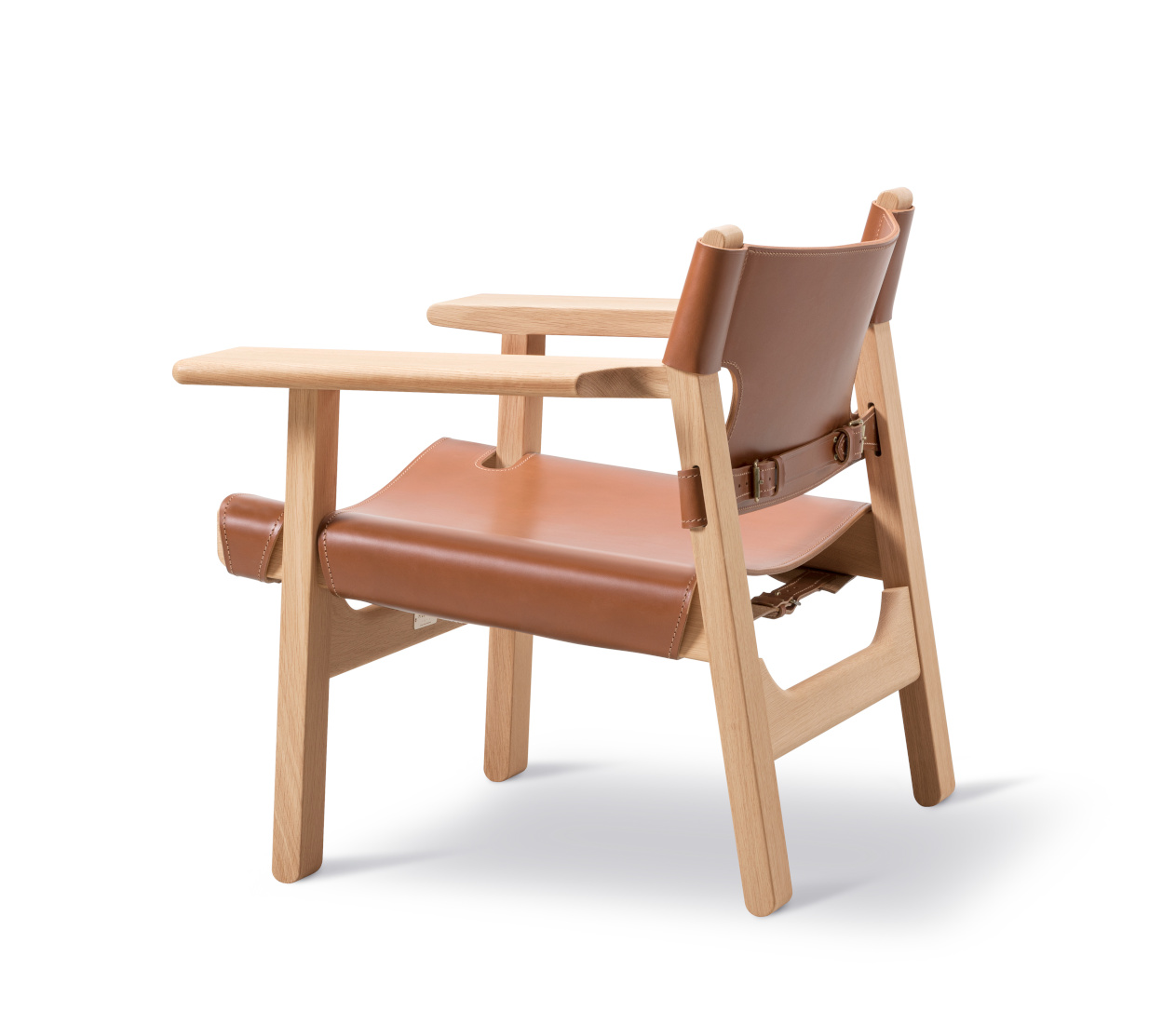 The Spanish Chair, walnuss geölt / leder schwarz