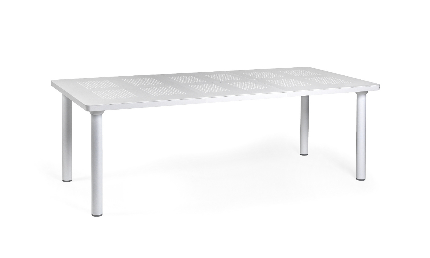 Nardi Libeccio Ausziehtisch 160 cm weiß, wetterfester Outdoor-Tisch, leicht, langlebig, italienisches Design