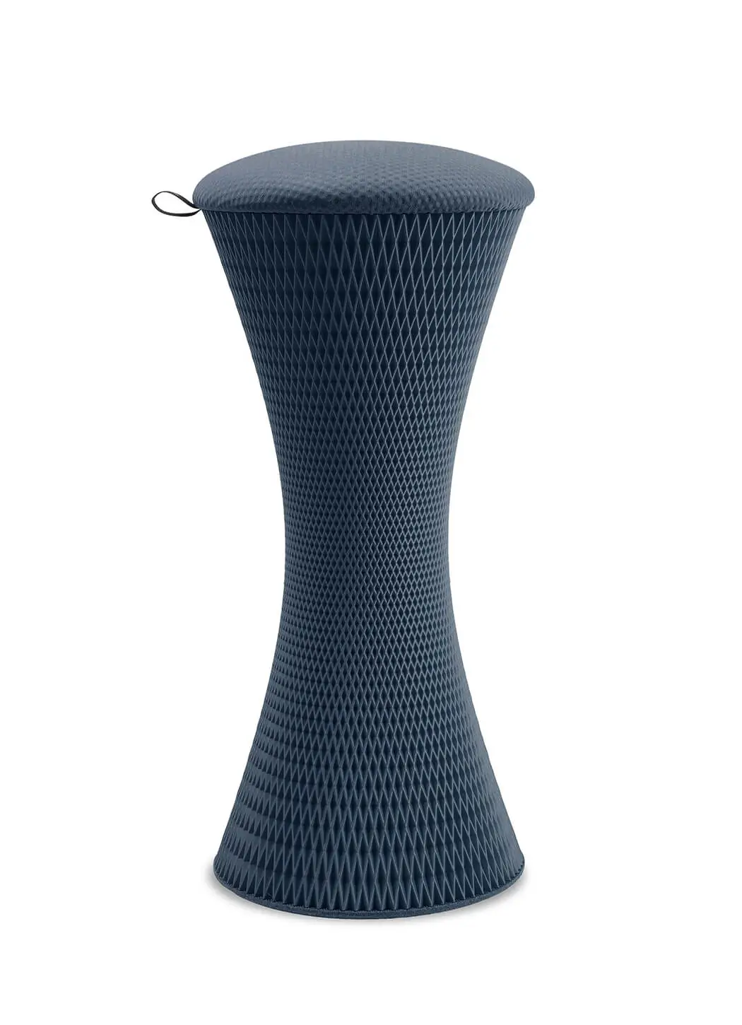 Wagner 3D One Pure L Hocker in Blau mit ergonomischer Sitzfläche und innovativer 3D-Gitterstruktur für aktives Sitzen.