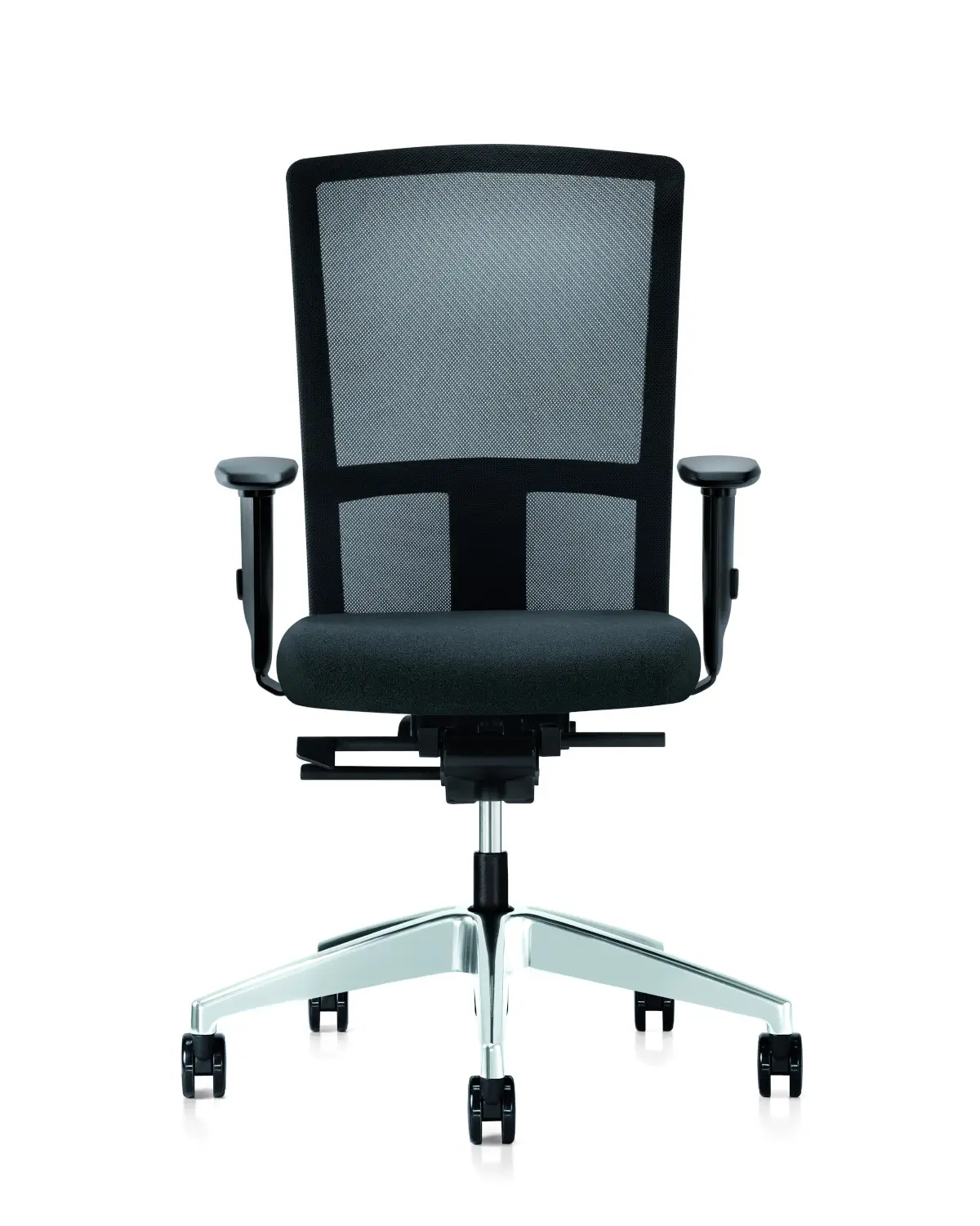 Interstuhl Goal-Air 172G Bürodrehstuhl in Schwarz mit Netzrücken, Armlehnen und Rollen