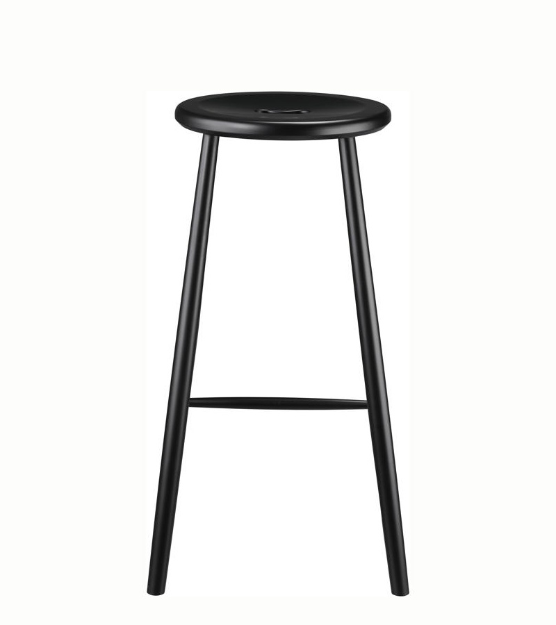 FDB Møbler J27B Barhocker, ergonomisch, Buche schwarz, nachhaltig, nordischer Stil, funktional