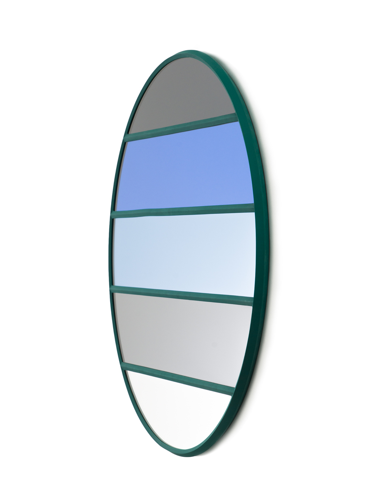 Magis Vitrail Wandspiegel Ø50 cm, grün/mehrfarbig, modernes italienisches Design, dekorativ, hochwertig