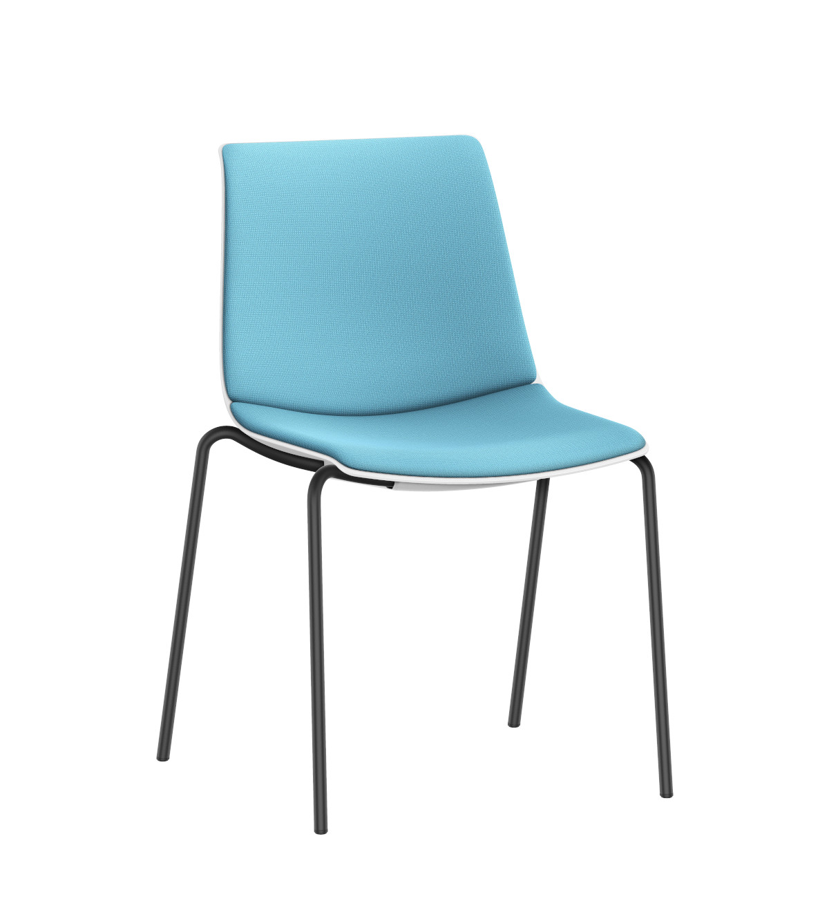 Besucherstuhl Interstuhl SHUFFLEis1 SU113, stapelbar, ergonomisch, ideal für Konferenz- und Wartebereiche