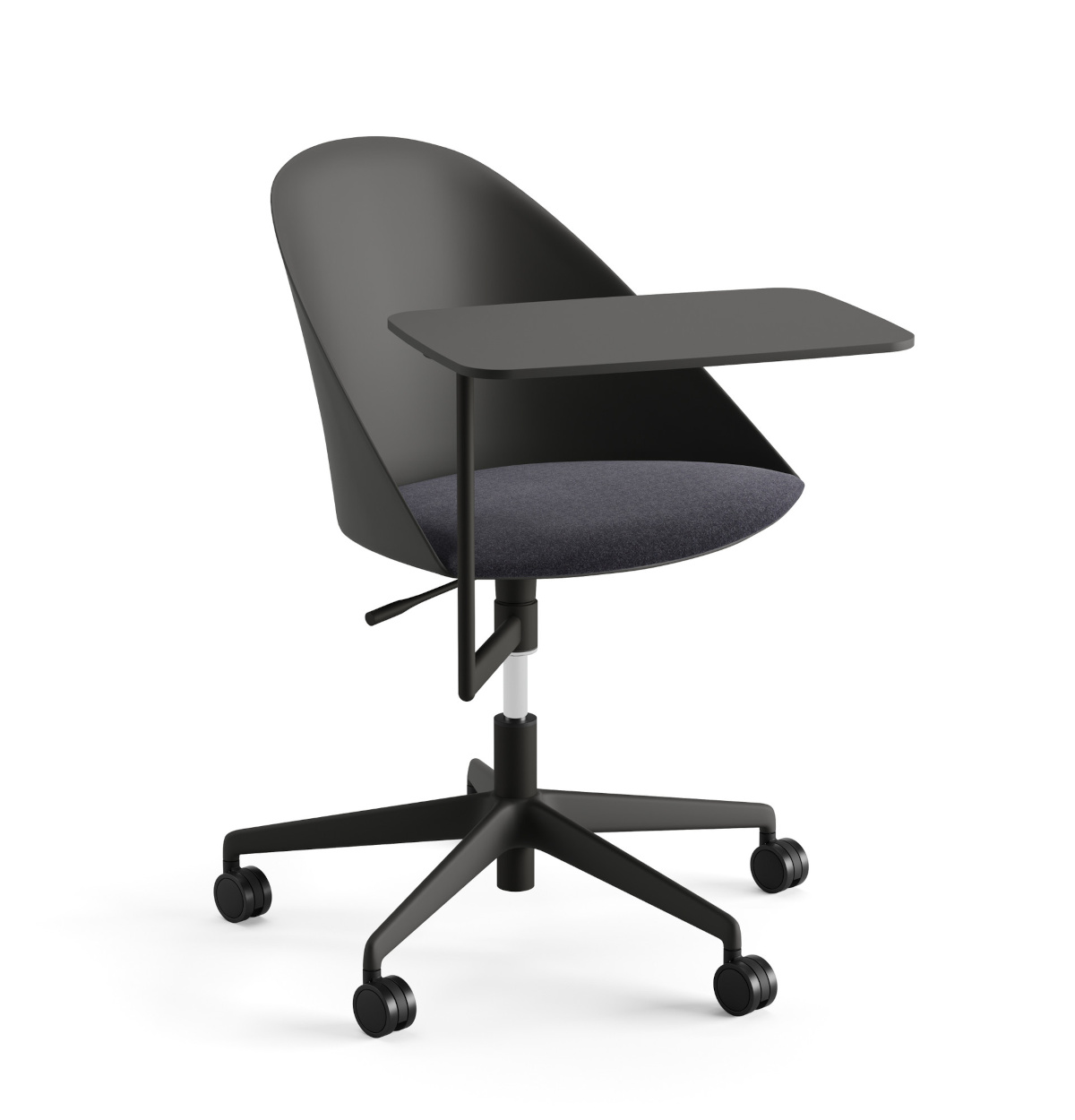 Cila Go Drehstuhl mit Schreibbrett, kunststoff mit polstersitz #2313