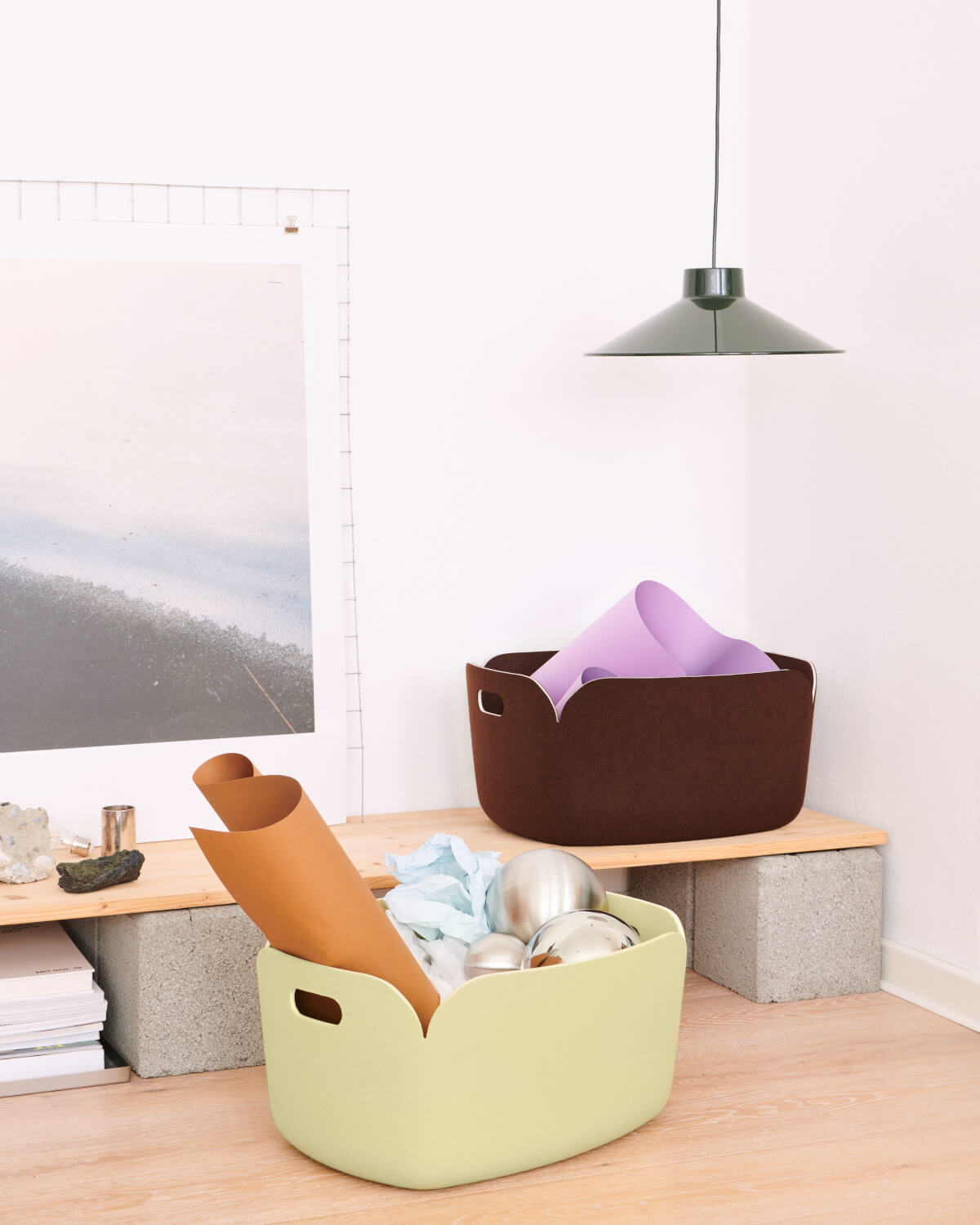 Muuto Restore Aufbewahrungskorb aus recyceltem Material, vielseitig und stilvoll für modernes Wohnen