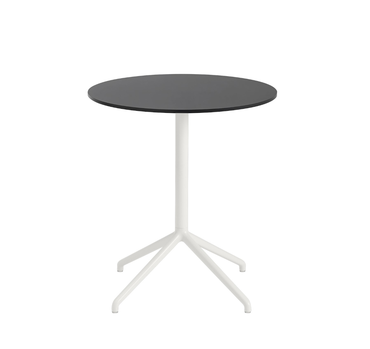 Still Cafe Tisch, Ø 65 cm, schwarz nanolaminat / weiß