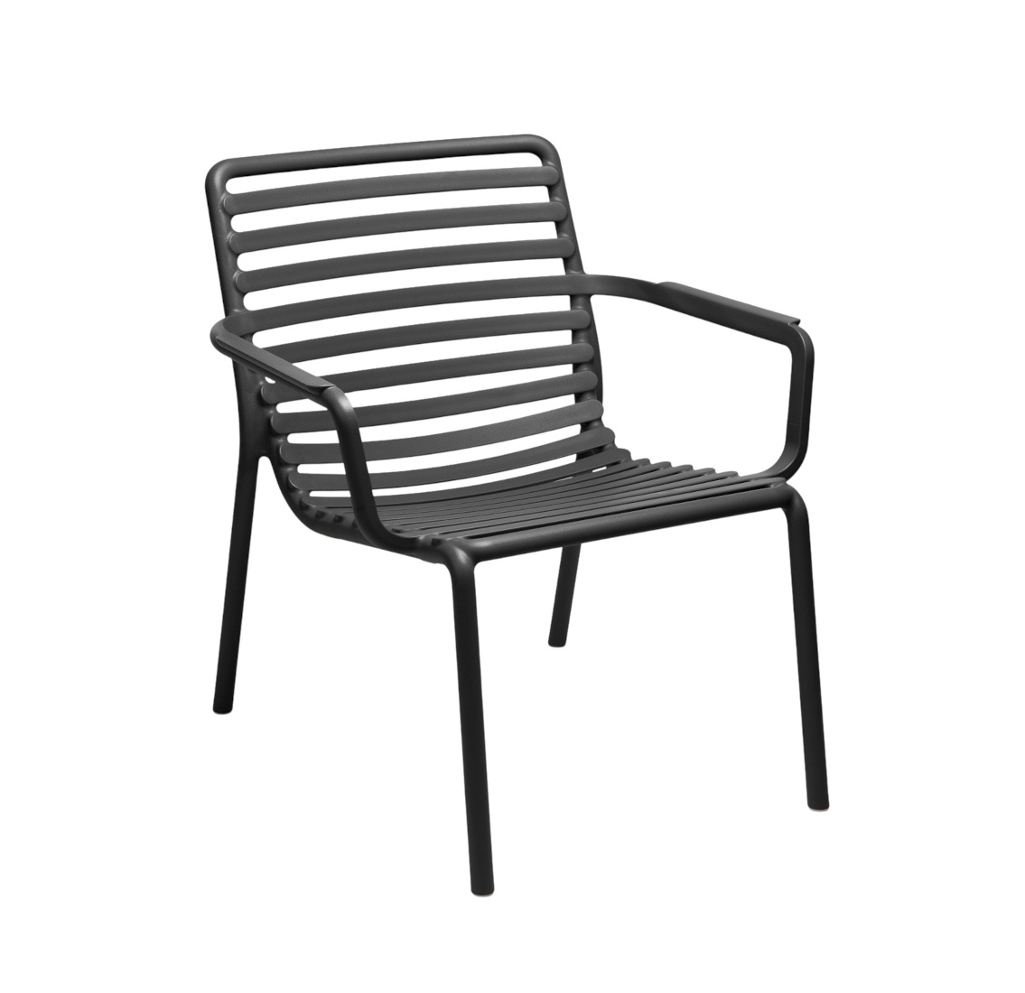 Nardi Doga Relax Sessel anthrazit, italienischer Outdoor-Sessel, wetterfest, ergonomisch, komfortabel, langlebig